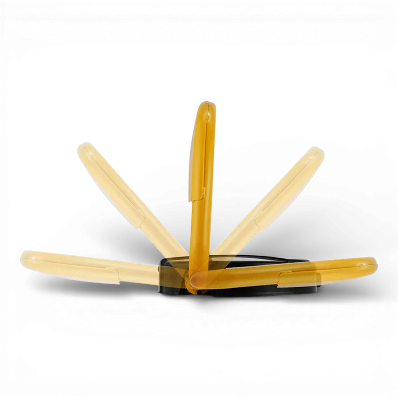 Blocator loc parcare automat cu 2 telecomenzi, alarma antifurt, suport 4 tone, galben/negru