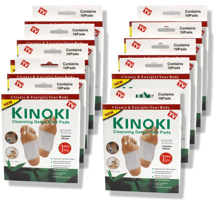 Plasturi pentru talpi KINOKI 100 buc, aplicare peste noapte