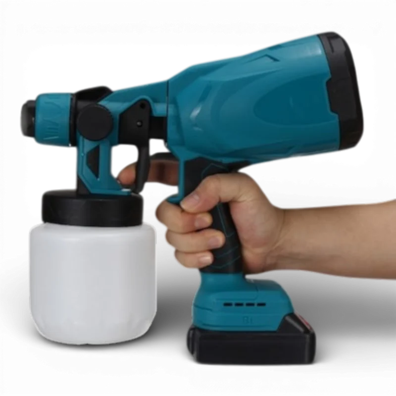 Aparat electric de vopsit 36V, cu rezervor 800 ml, 2 acumulatori, portabil