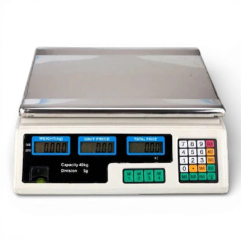 Cantar electronic 40 kg digital, cu acumulator reincarcabil si afisaj dublu