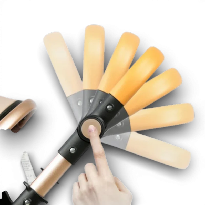 Carucior 2 in 1 pliabil pentru copii, landou si sport, 0-36 luni, suspensii, albastru