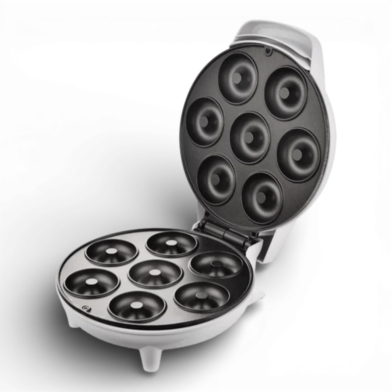 Aparat electric pentru 7 gogosi, 750W, placi antiaderente, indicator LED