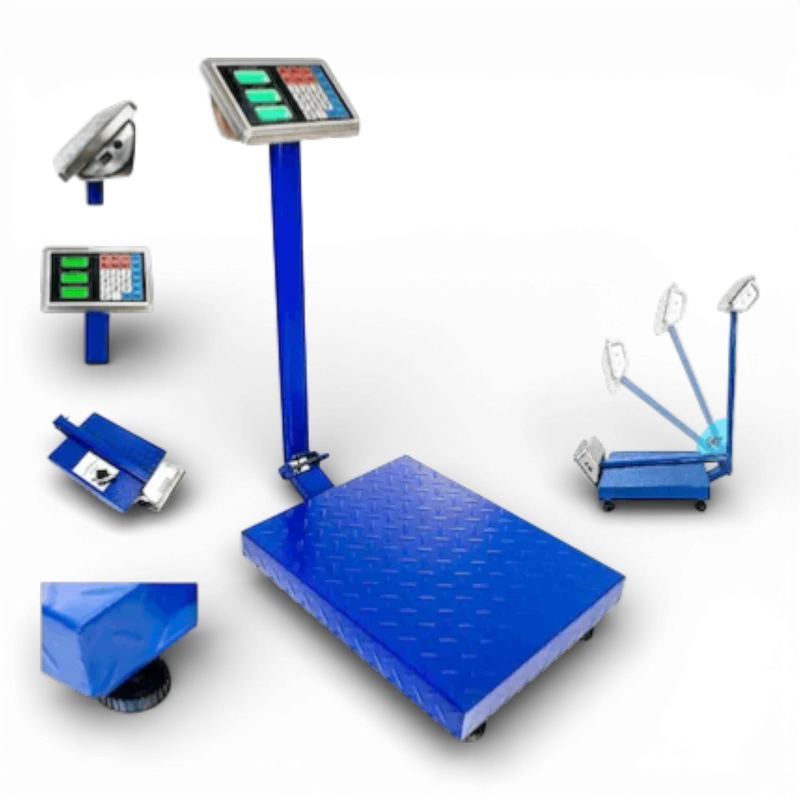 Cantar electronic 700 kg cu acumulator reincarcabil, platforma metalica 40x50 cm si brat rabatabil