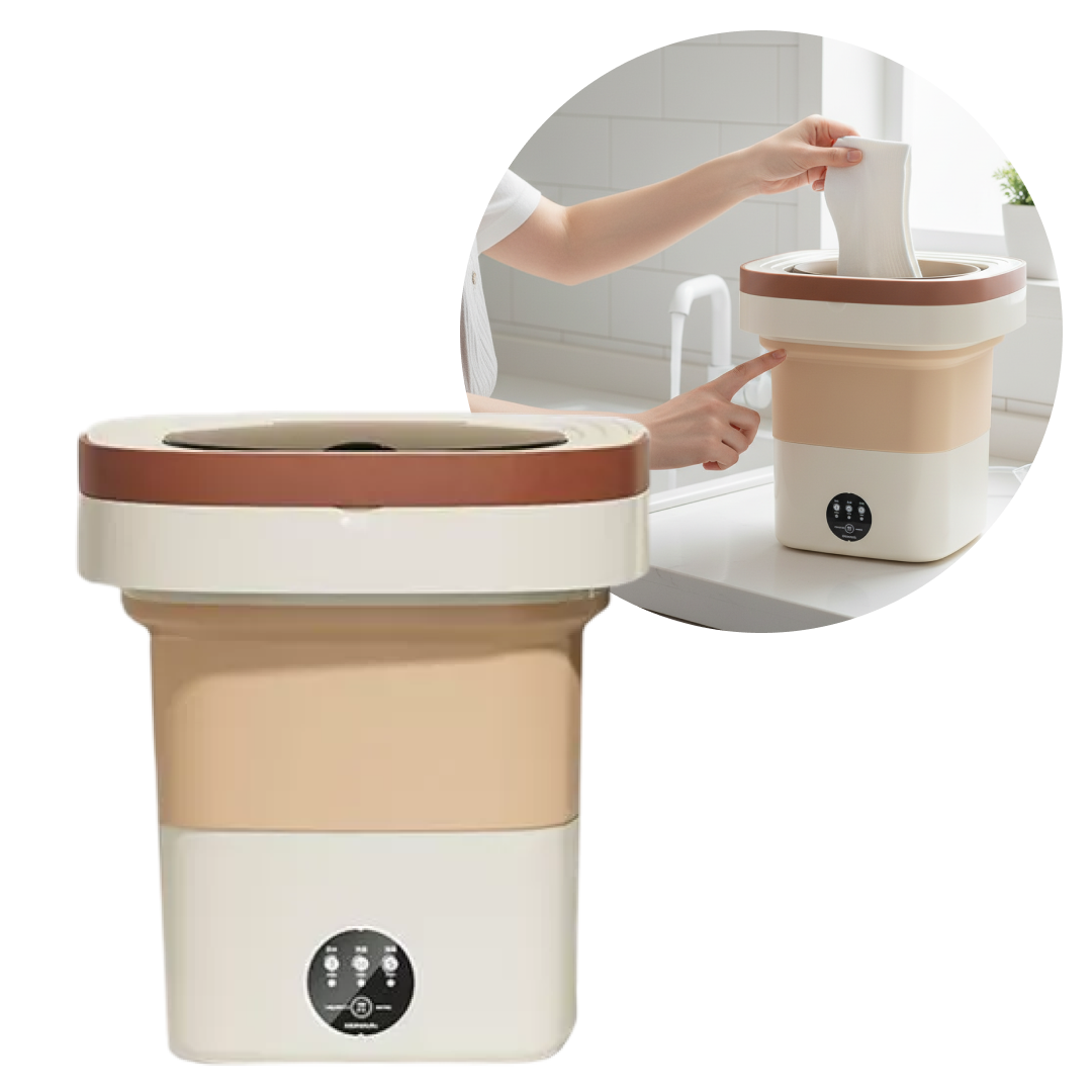 Masina de spalat rufe semiautomata pliabila, portabila, 4.5L, 12W, cu cos scurgere