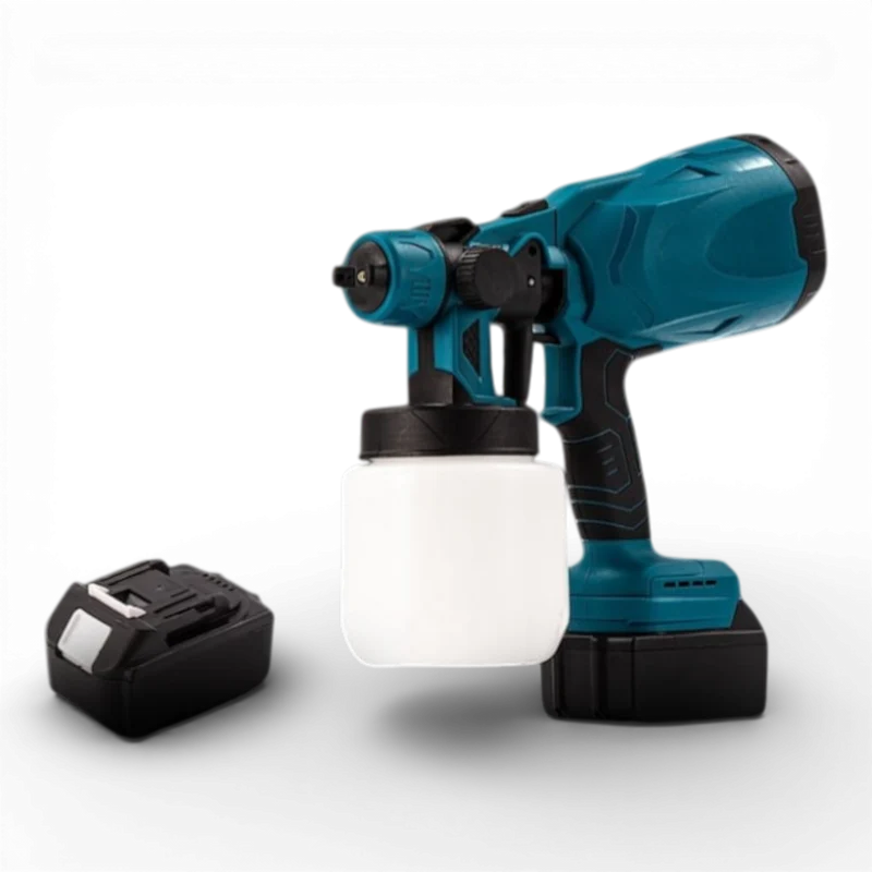 Aparat electric de vopsit 36V, cu rezervor 800 ml, 2 acumulatori, portabil