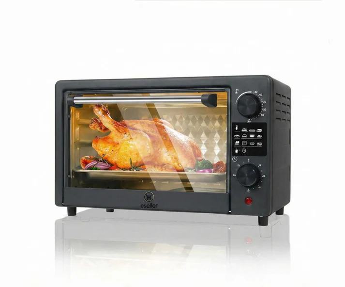 Cuptor electric 48L, 2600W, cu tava, gratar si rotisor, temperatura pana la 250°C