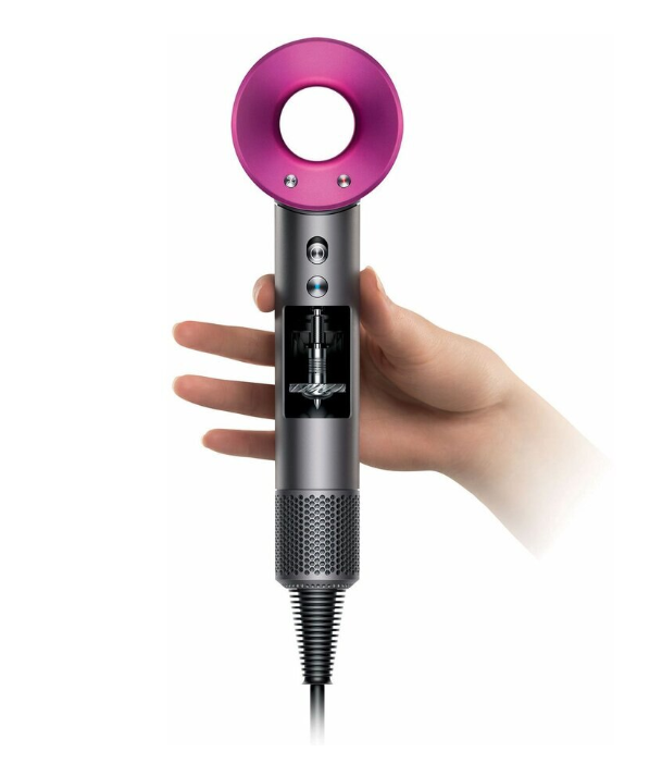 Uscator de par 1600W cu ioni negativi, aer rece si cald, 3 viteze, 4 temperaturi, 5 accesorii, roz