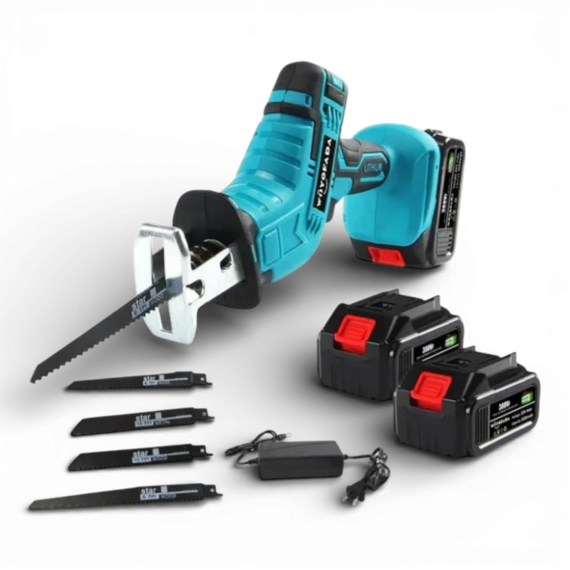 Fierastrau electric tip sabie 48V, 2 acumulatori 5000mAh, 4 panze