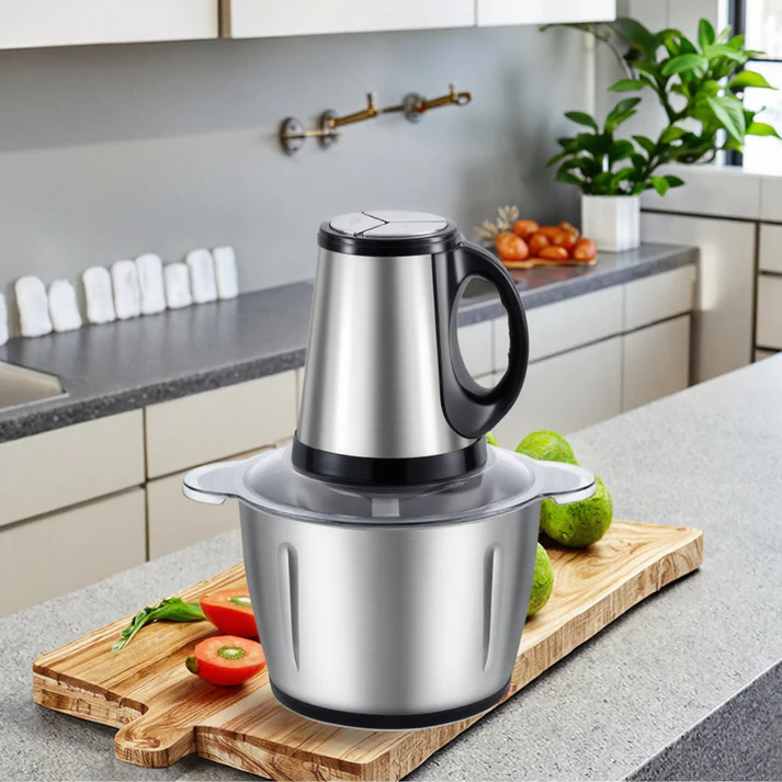 Tocator electric profesional 5 litri, vas inox, 500W, 3 trepte viteza